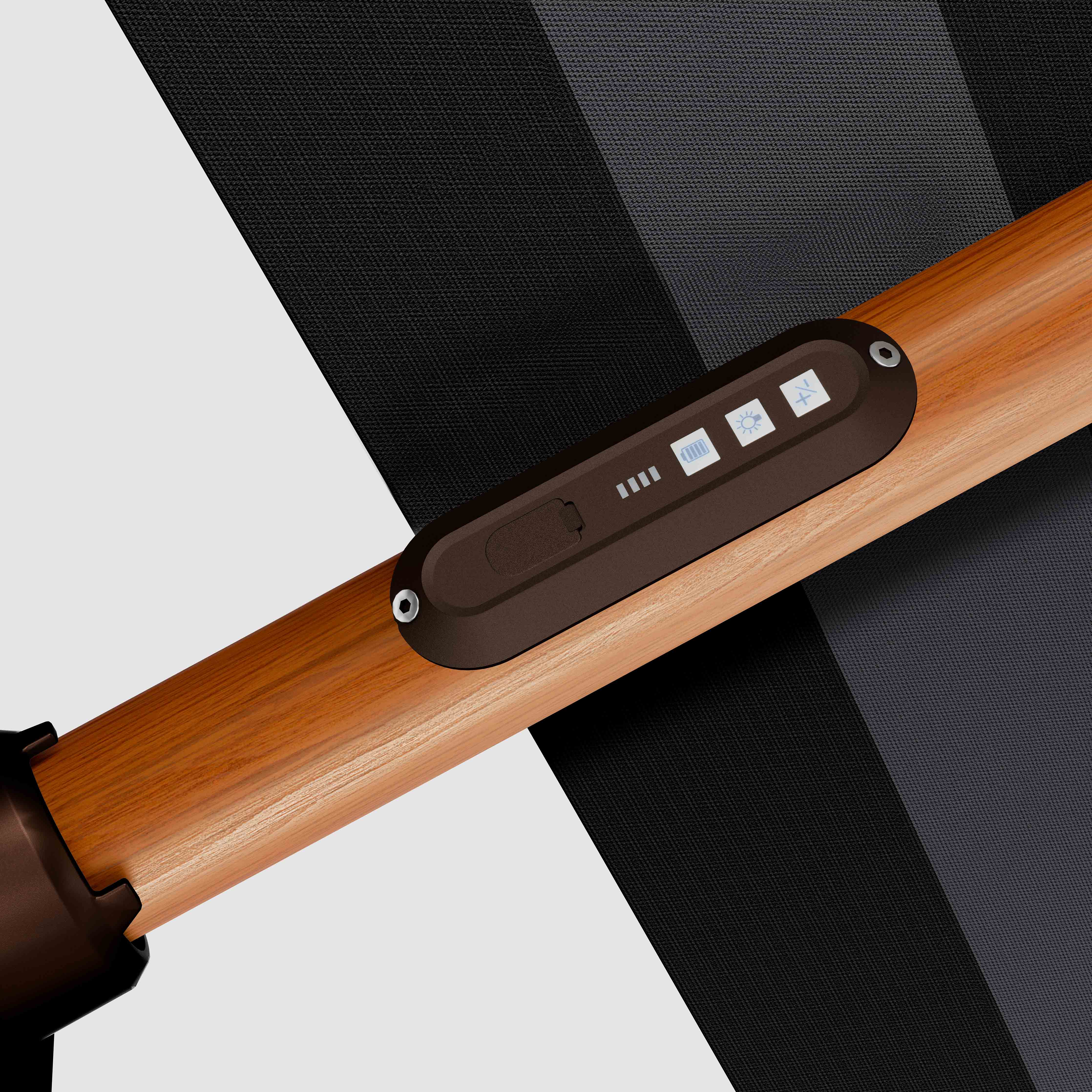 The Supreme Wooden™ - Sunbrella Black & Grey