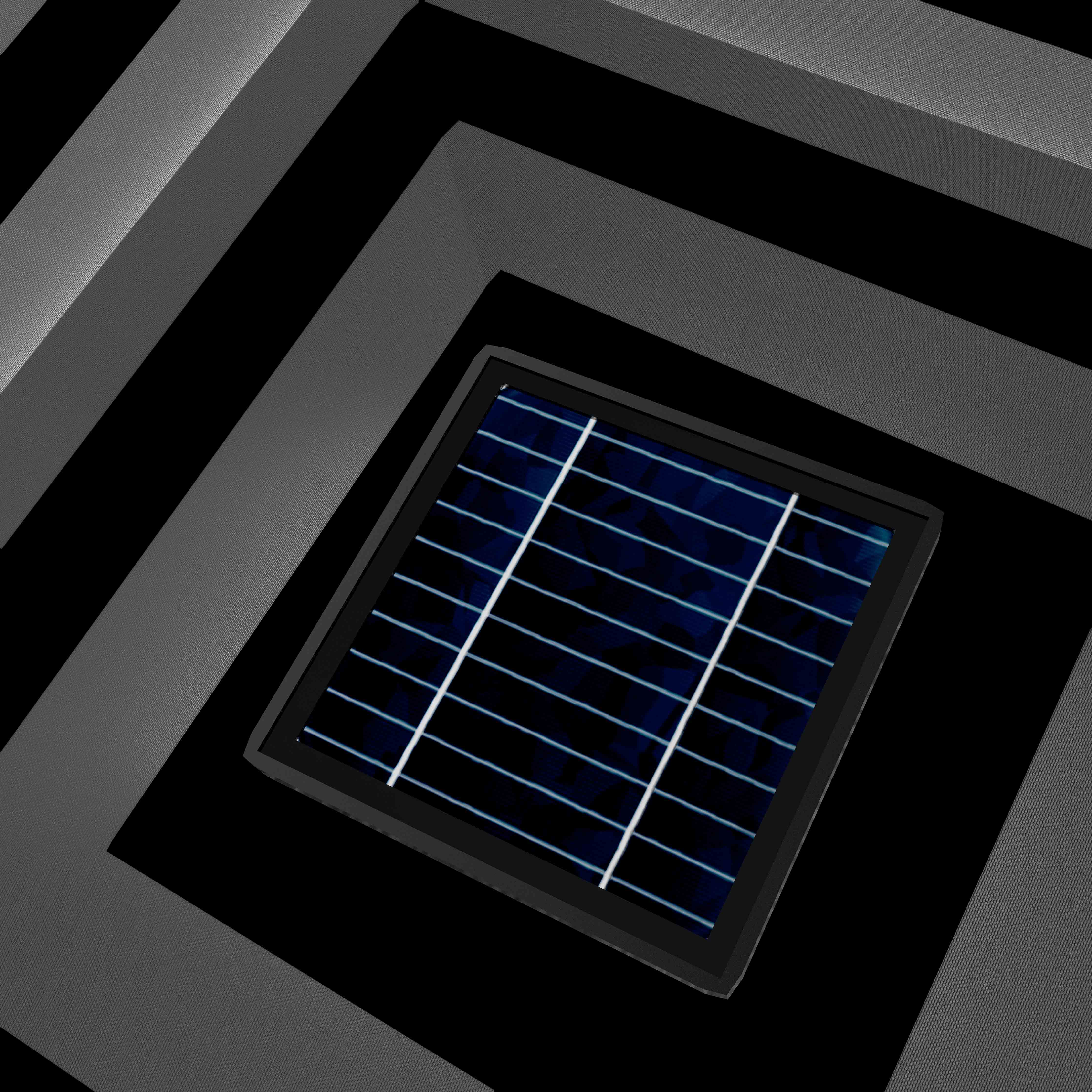 The Supreme Wooden™ - Sunbrella Black & Grey