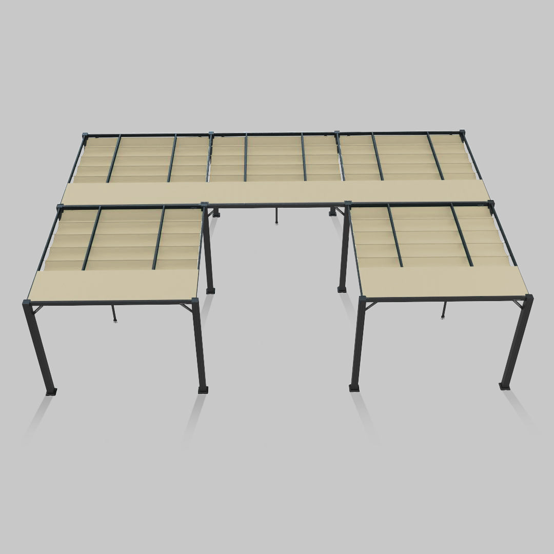 #configuration pergola_U shape #frame colour_Aluminum