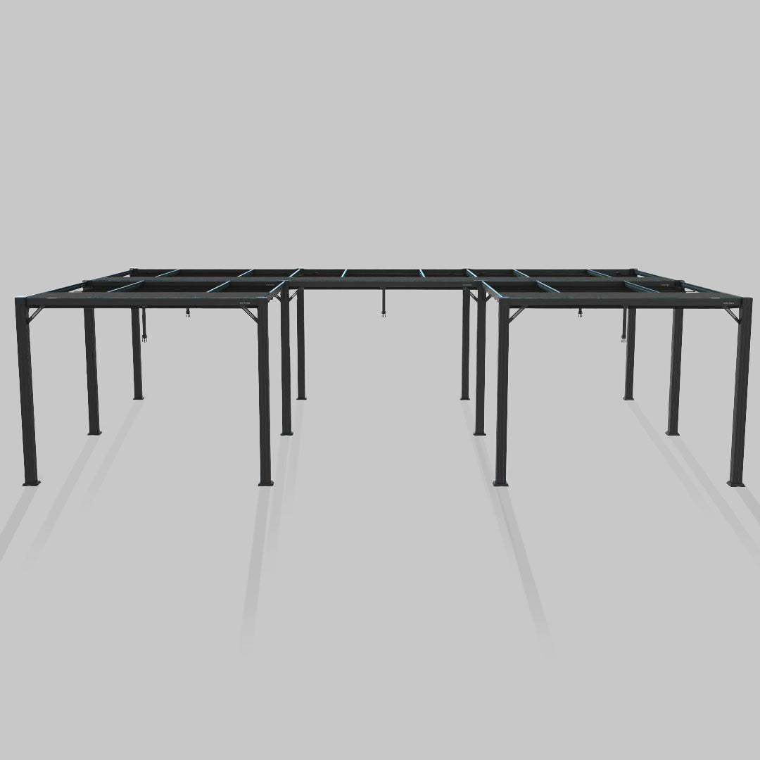 #configuration pergola_U shape #frame colour_Aluminum