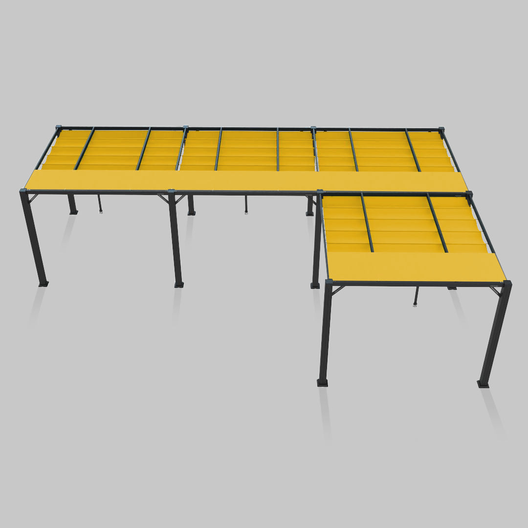 #configuration pergola_L shape #frame colour_Aluminum