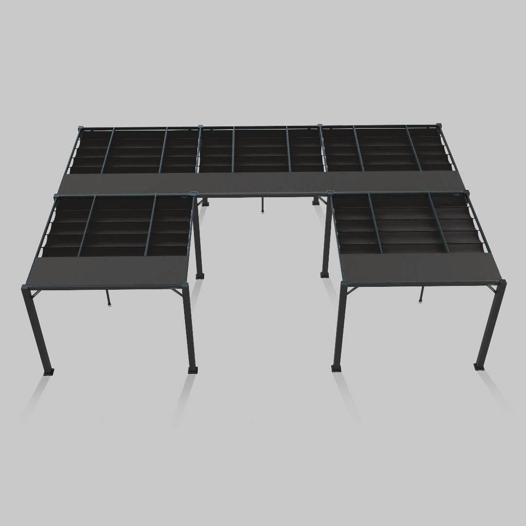 #configuration pergola_U shape #frame colour_Aluminum