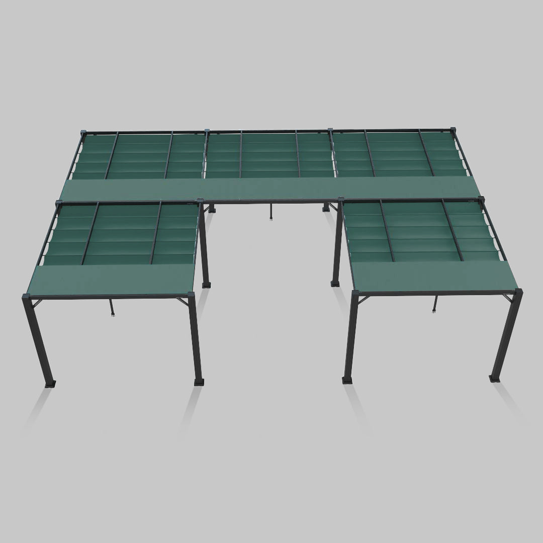 #configuration pergola_U shape #frame colour_Aluminum
