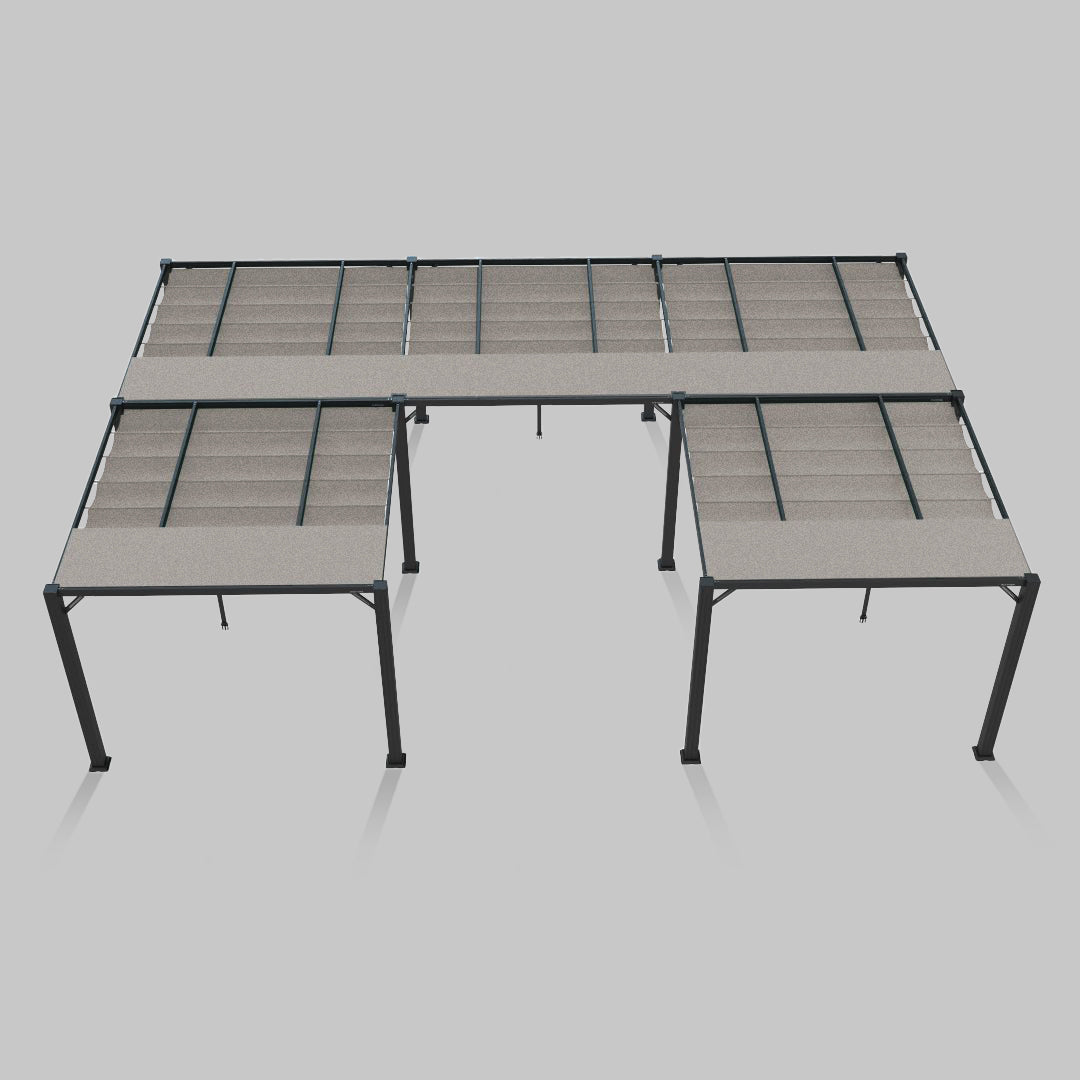 #configuration pergola_U shape #frame colour_Aluminum