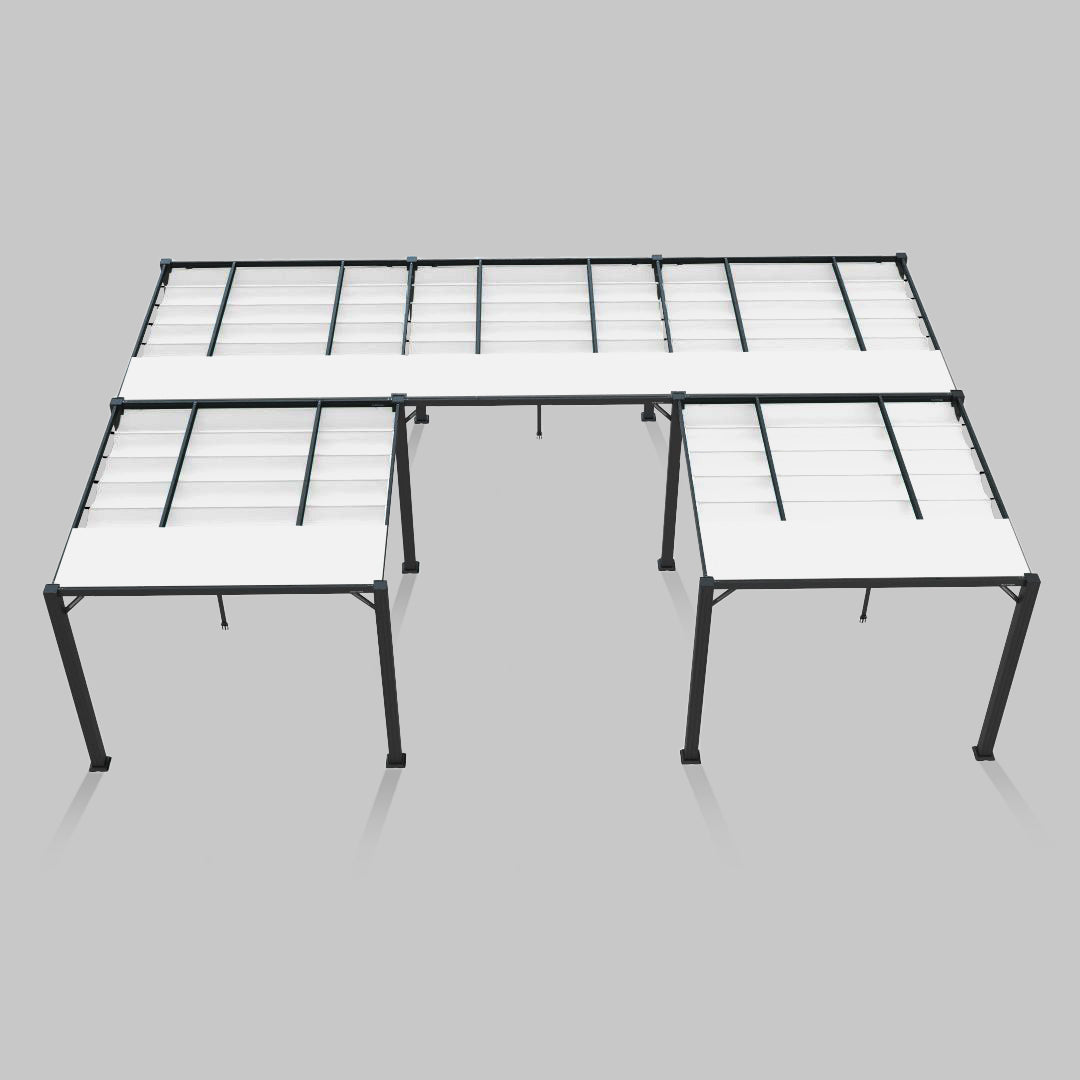#configuration pergola_U shape #frame colour_Aluminum