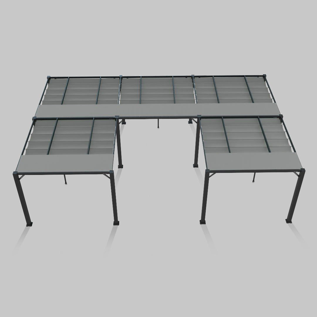 #configuration pergola_U shape #frame colour_Aluminum