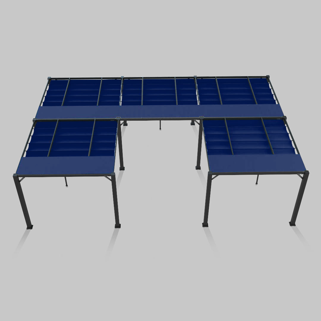 #configuration pergola_U shape #frame colour_Aluminum