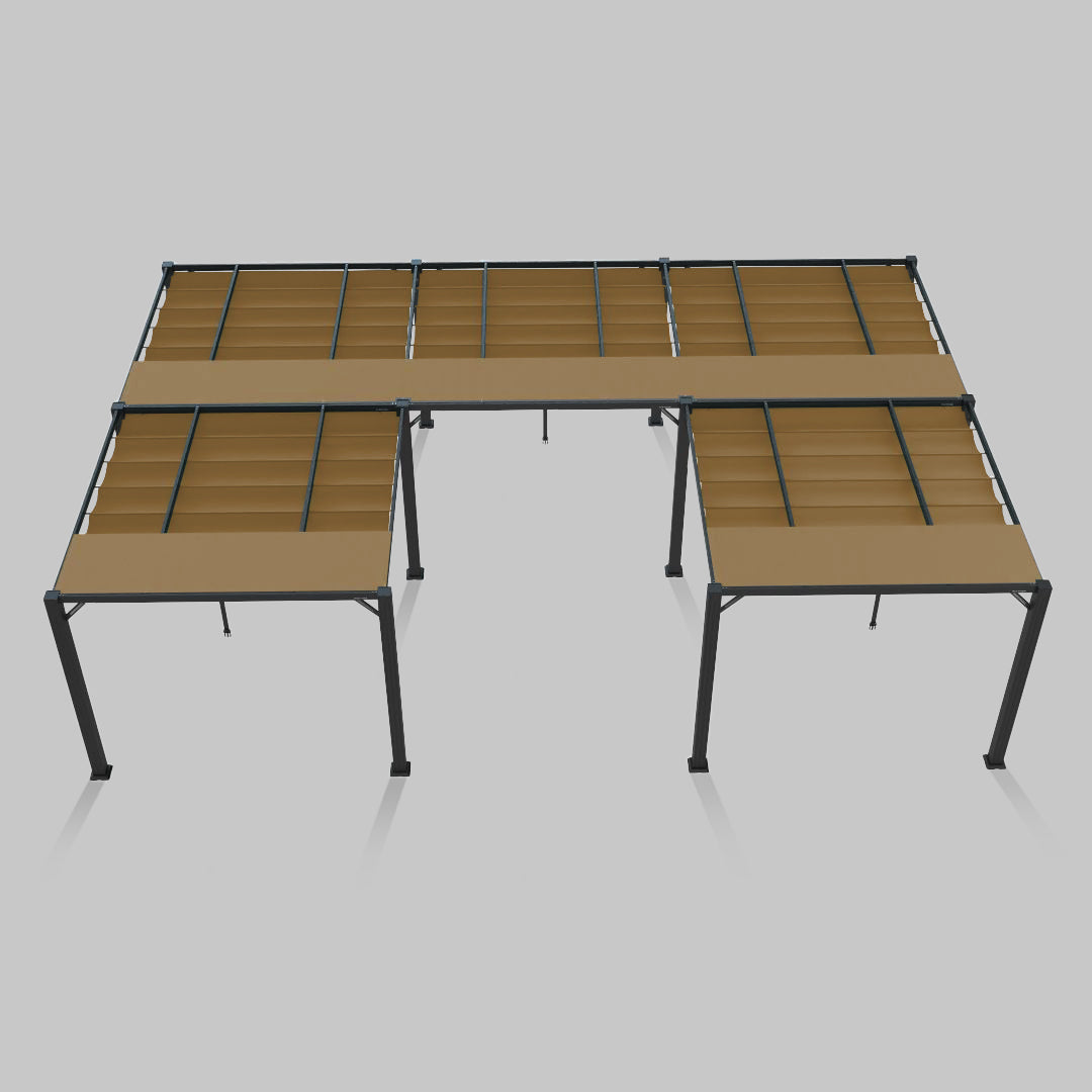 #configuration pergola_U shape #frame colour_Aluminum