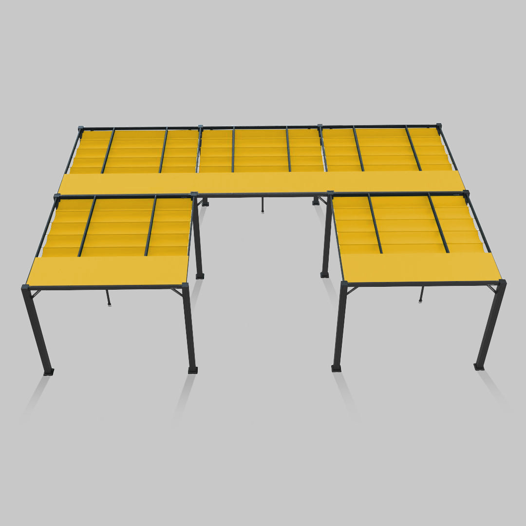 #configuration pergola_U shape #frame colour_Aluminum