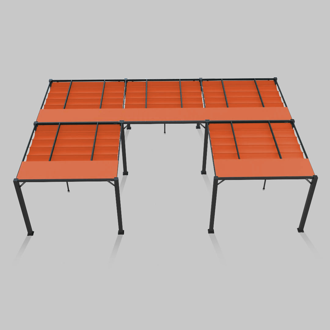 #configuration pergola_U shape #frame colour_Aluminum