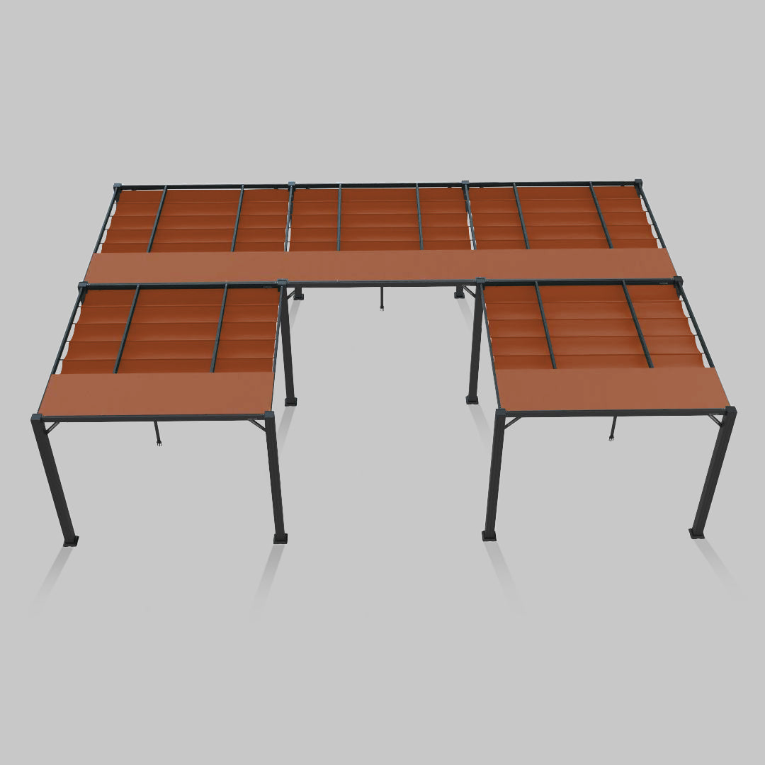 #configuration pergola_U shape #frame colour_Aluminum