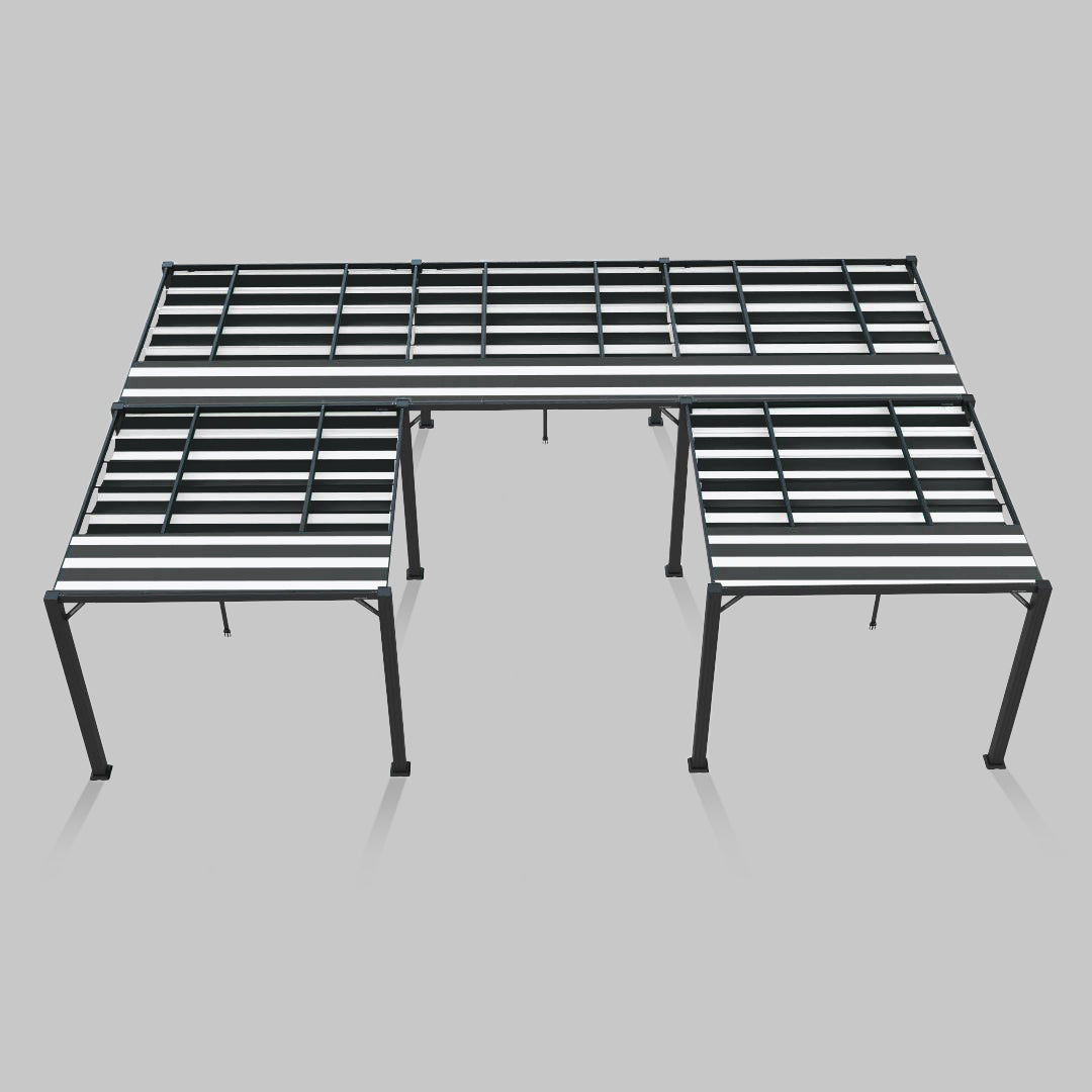 #configuration pergola_U shape #frame colour_Aluminum