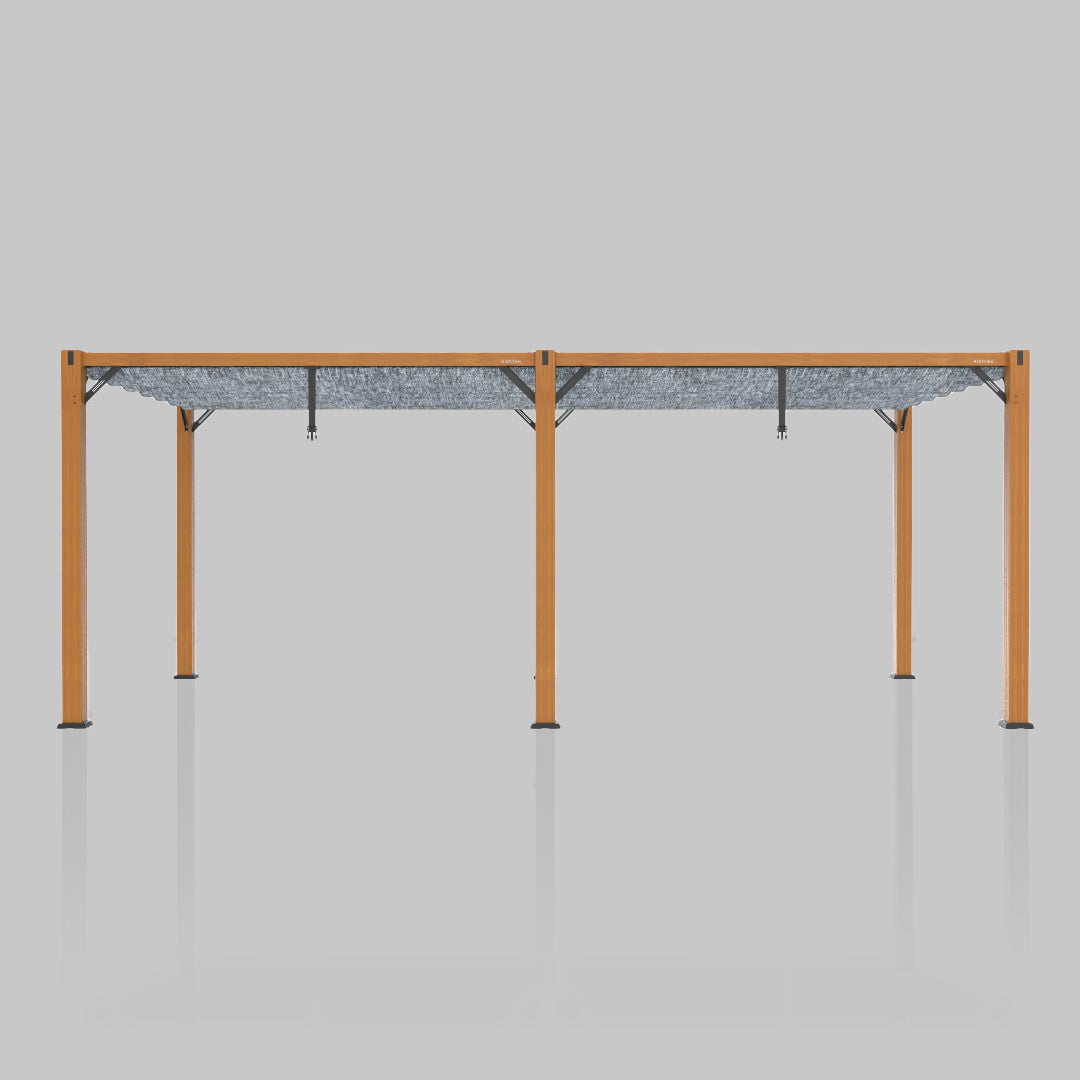 #configuration pergola_double #frame colour_Wood
