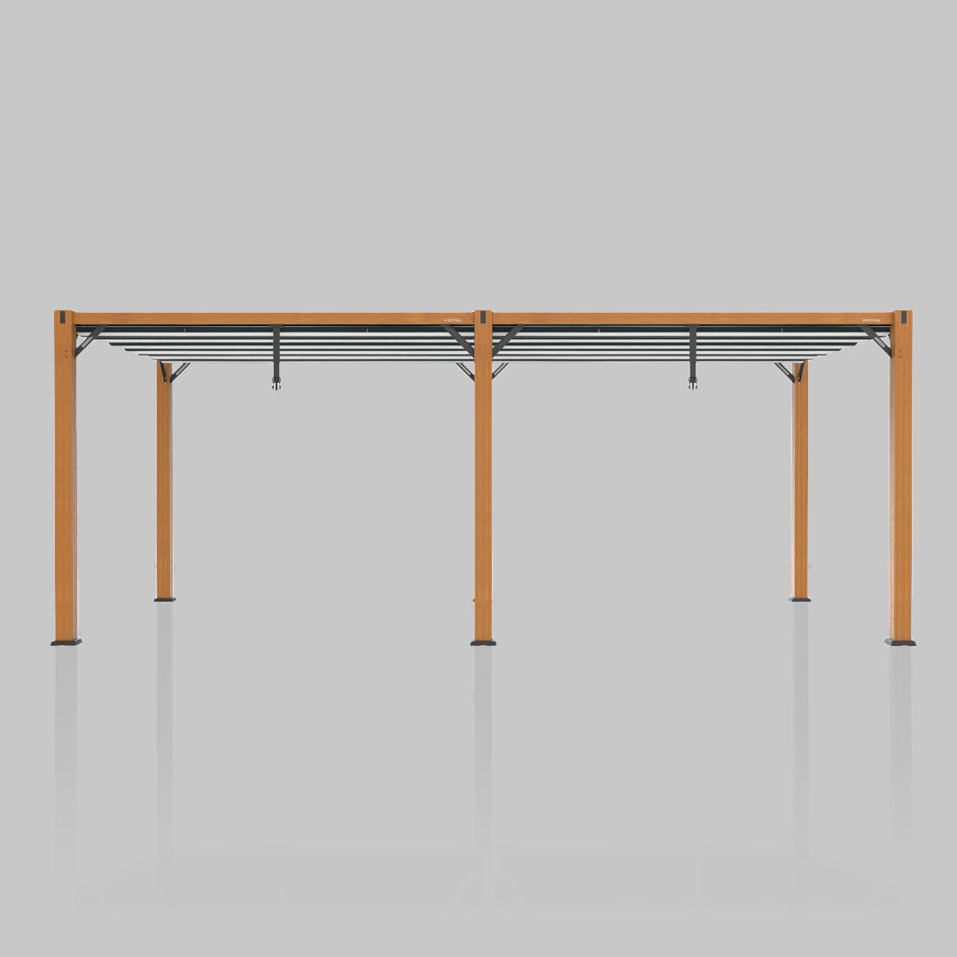 #configuration pergola_double #frame colour_Wood