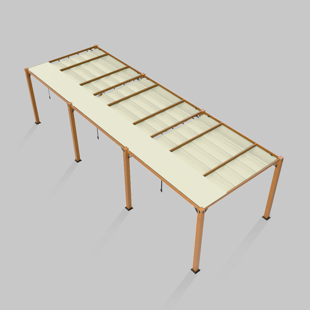 #configuration pergola_triple #frame colour_Wood