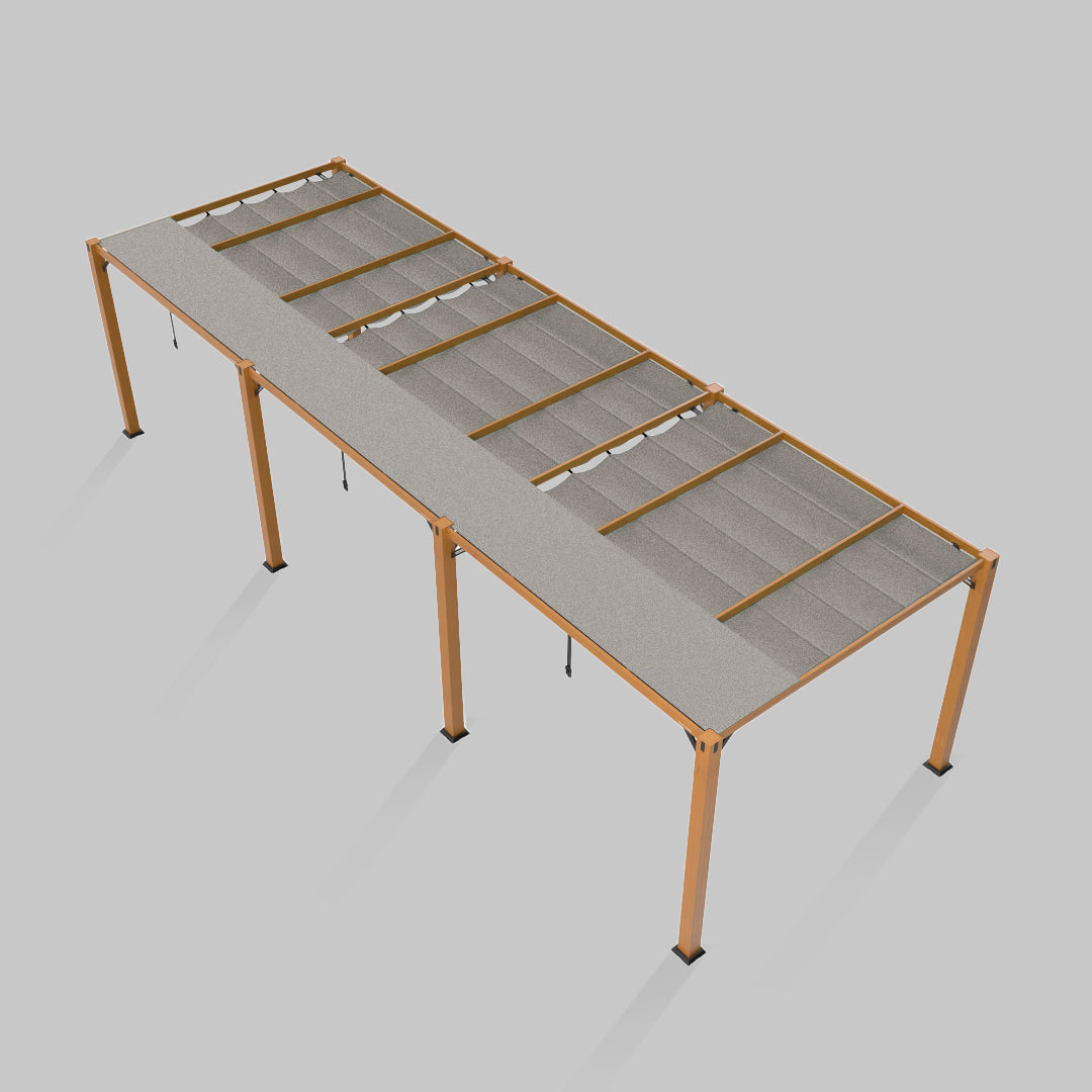 #configuration pergola_triple #frame colour_Wood