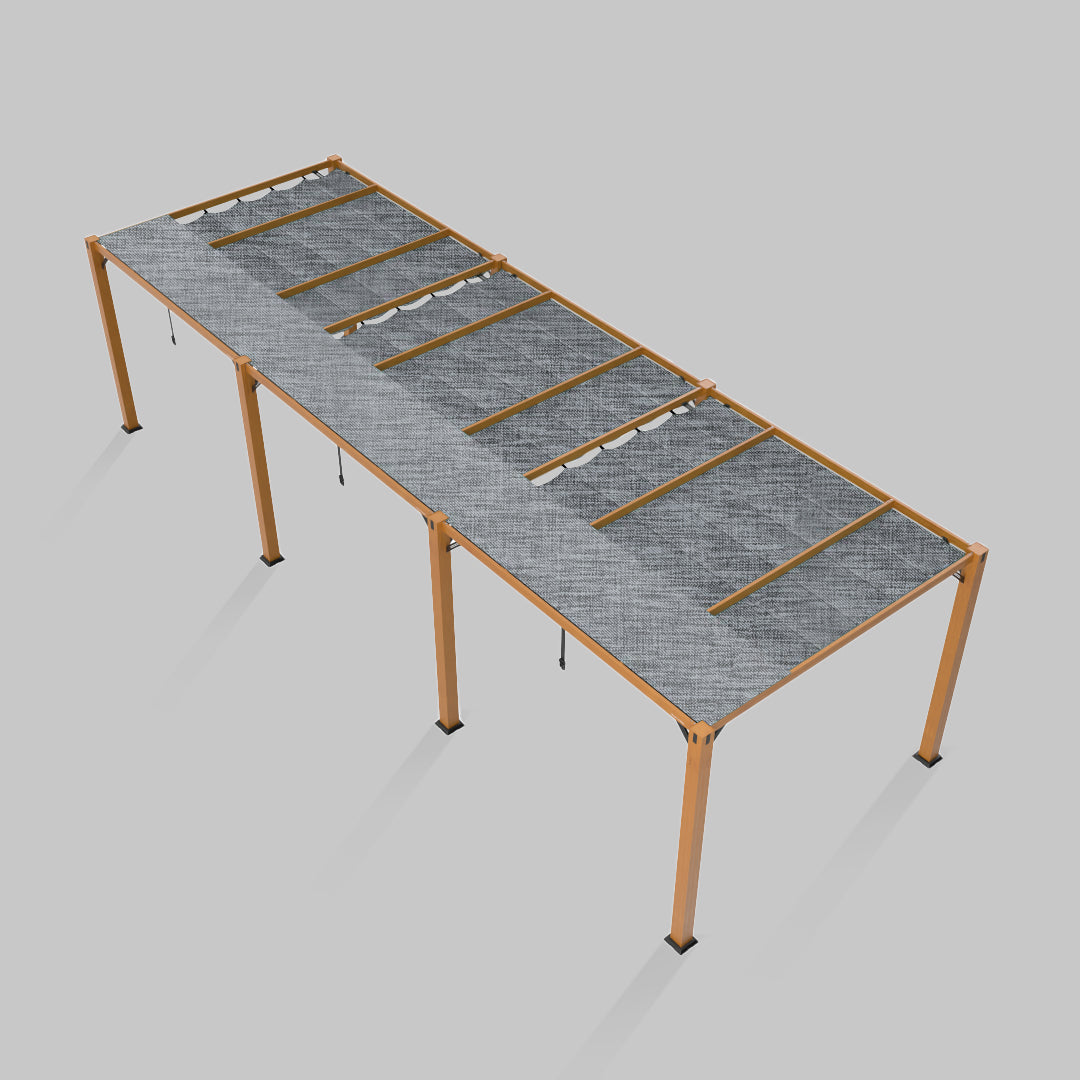 #configuration pergola_triple #frame colour_Wood