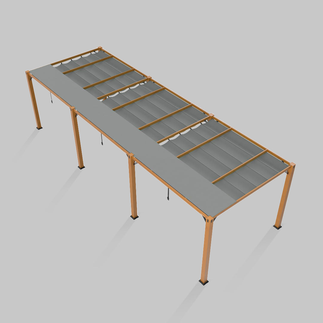 #configuration pergola_triple #frame colour_Wood