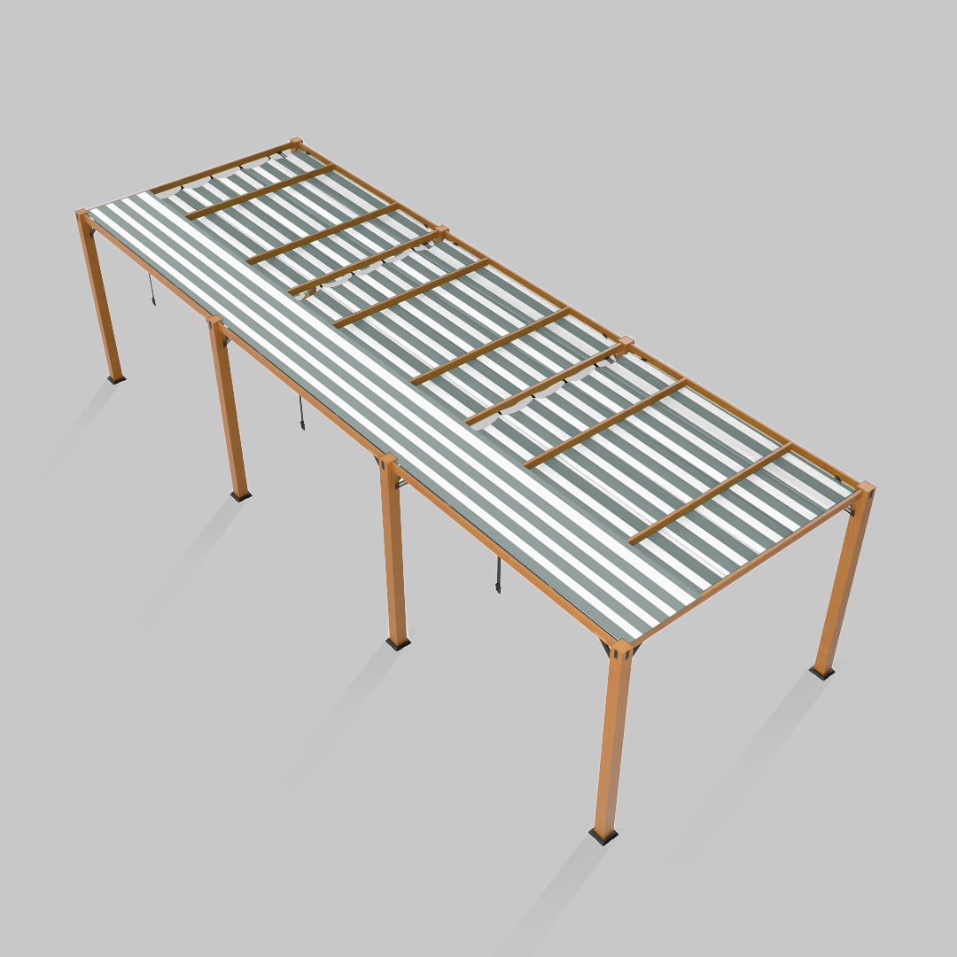 #configuration pergola_triple #frame colour_Wood