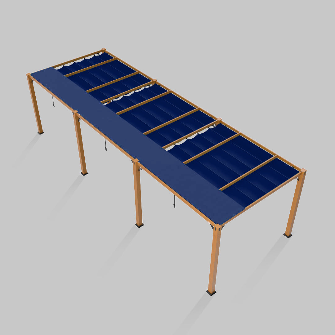 #configuration pergola_triple #frame colour_Wood