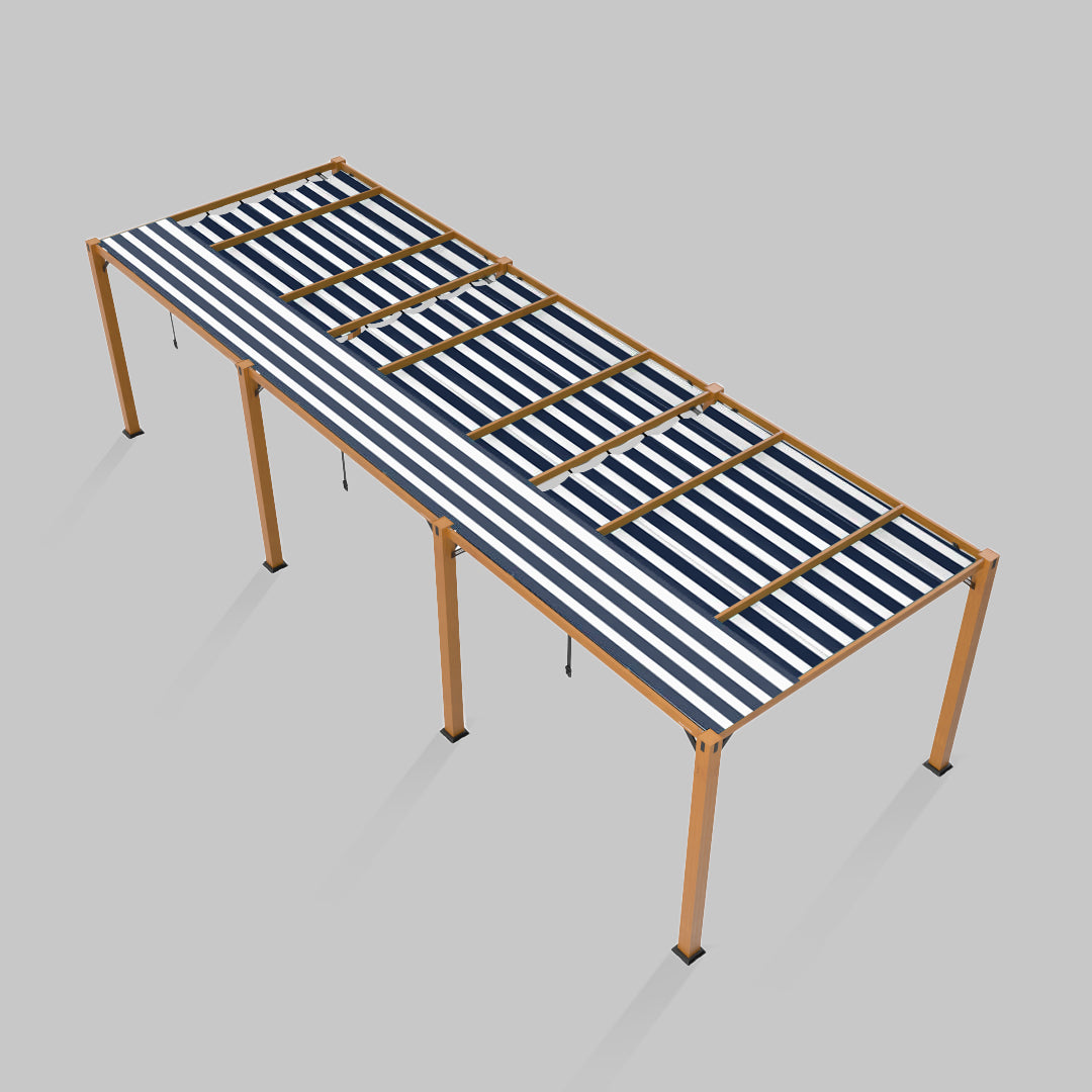 #configuration pergola_triple #frame colour_Wood