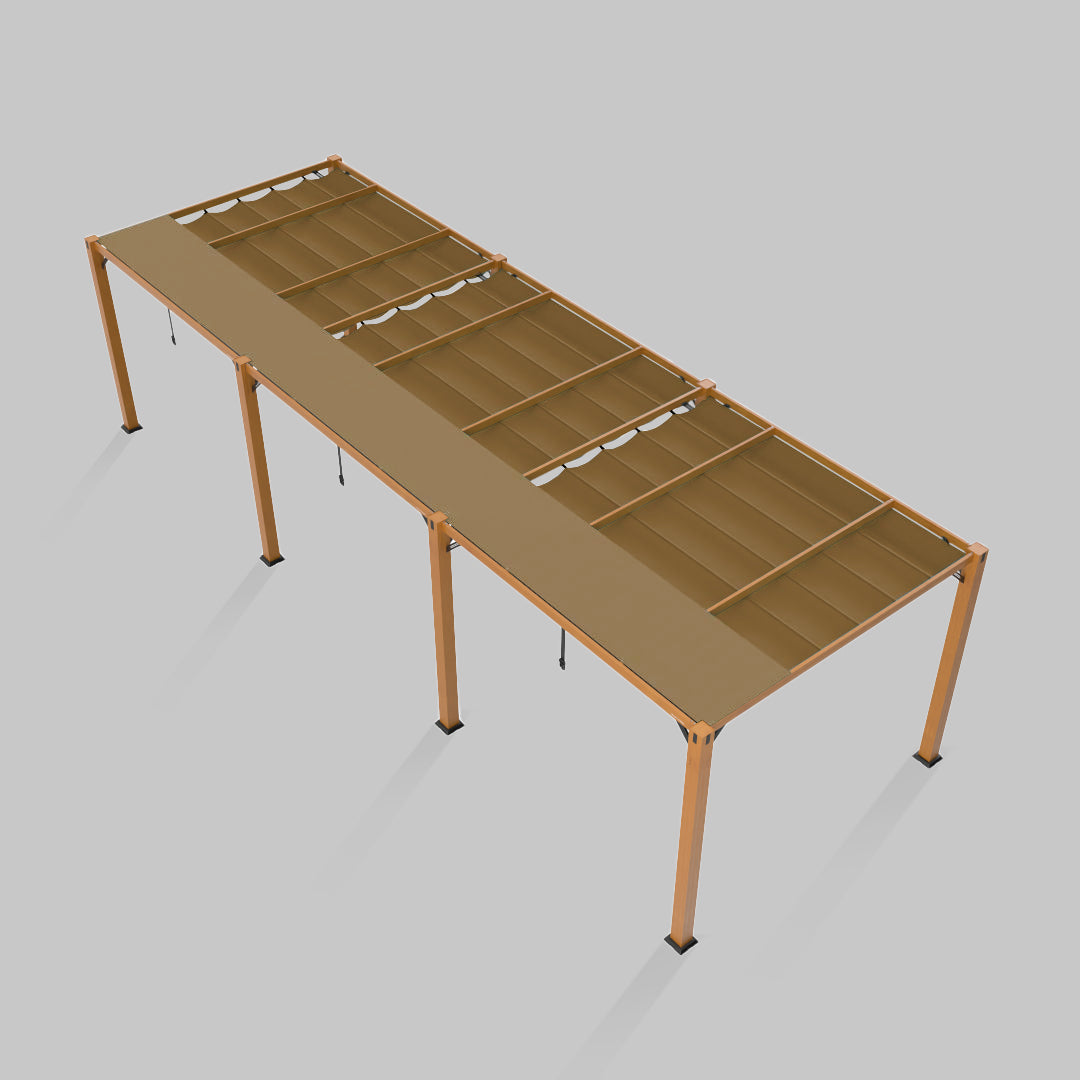 #configuration pergola_triple #frame colour_Wood