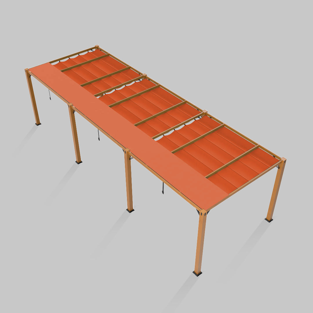 #configuration pergola_triple #frame colour_Wood