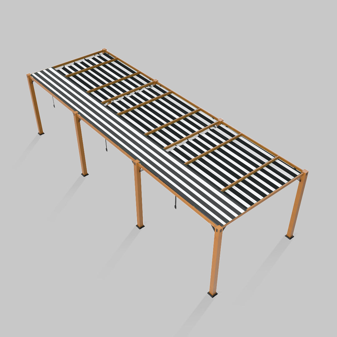 #configuration pergola_triple #frame colour_Wood