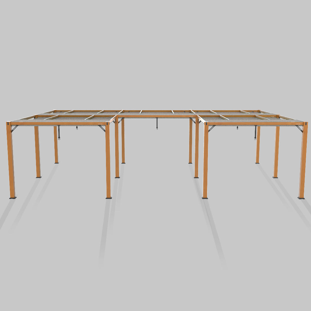 #configuration pergola_U shape #frame colour_Wood