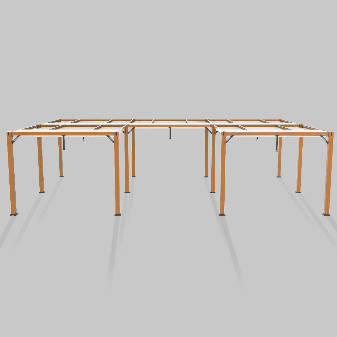 #configuration pergola_U shape #frame colour_Wood