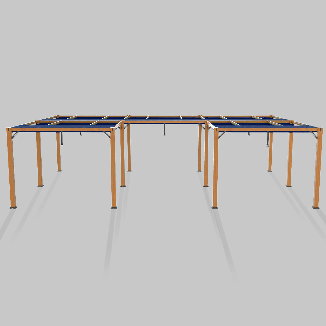 #configuration pergola_U shape #frame colour_Wood