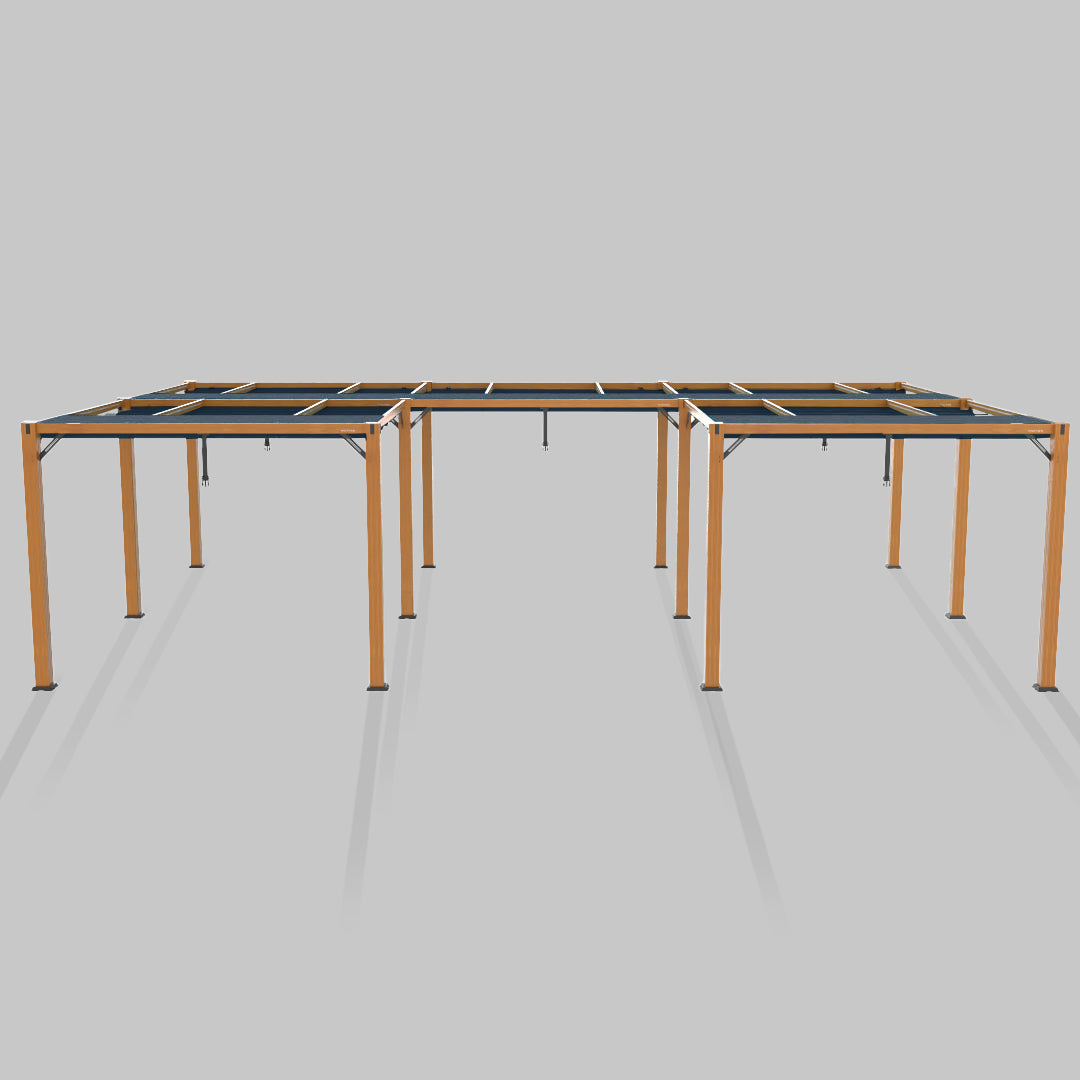 #configuration pergola_U shape #frame colour_Wood