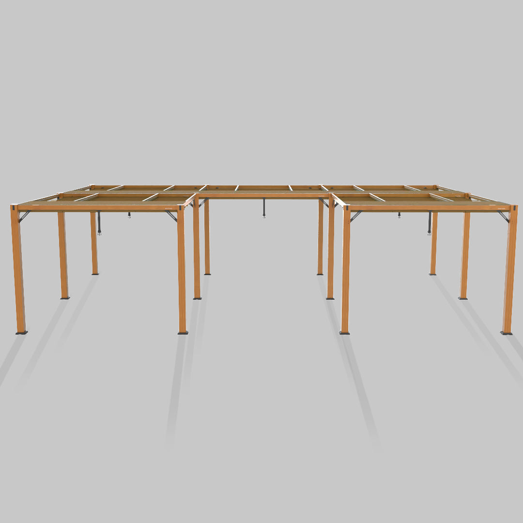 #configuration pergola_U shape #frame colour_Wood