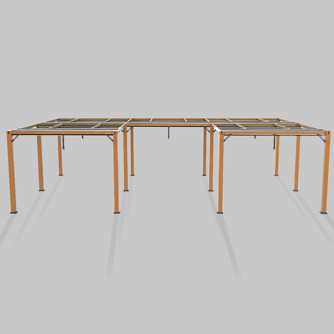 #configuration pergola_U shape #frame colour_Wood