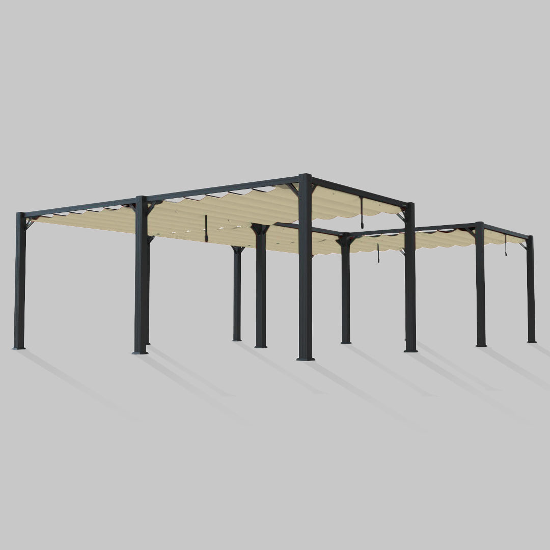 #configuration pergola_U shape #frame colour_Aluminum