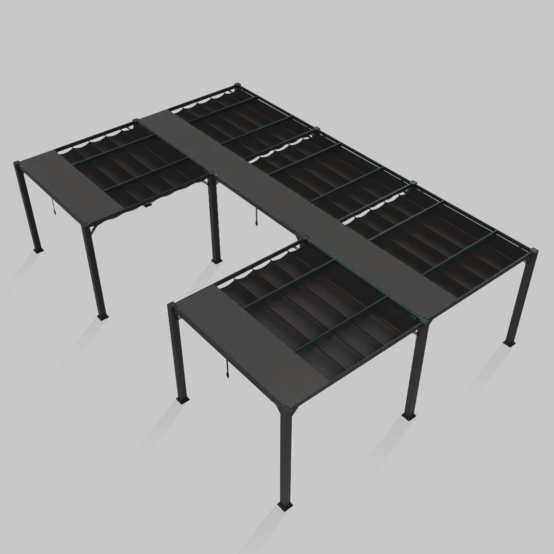 #configuration pergola_U shape #frame colour_Aluminum