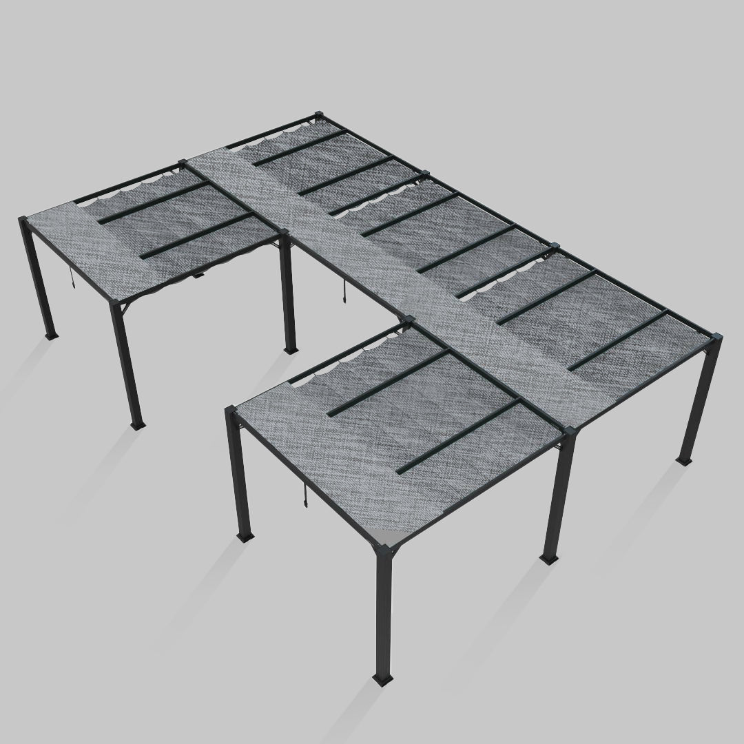 #configuration pergola_U shape #frame colour_Aluminum