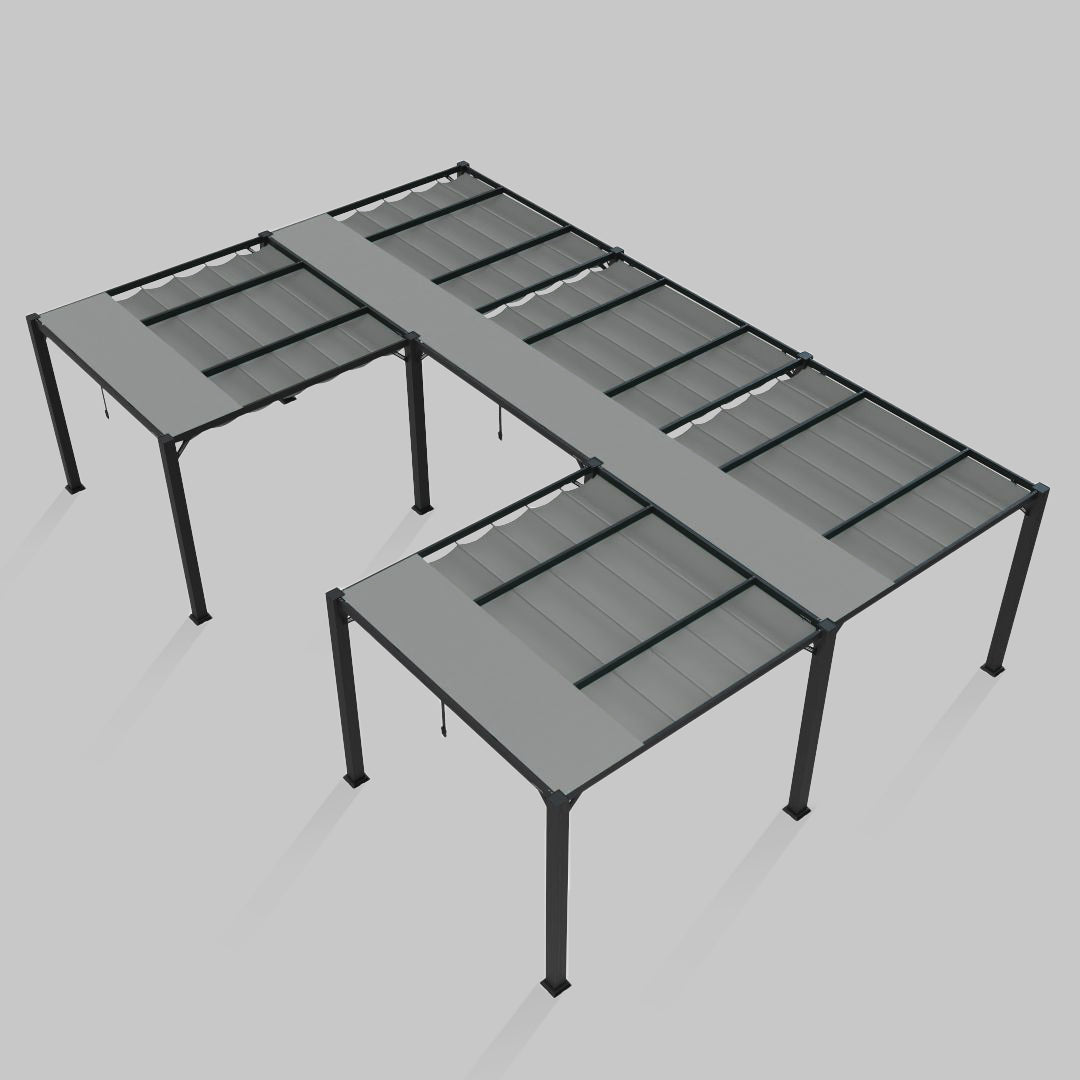 #configuration pergola_U shape #frame colour_Aluminum