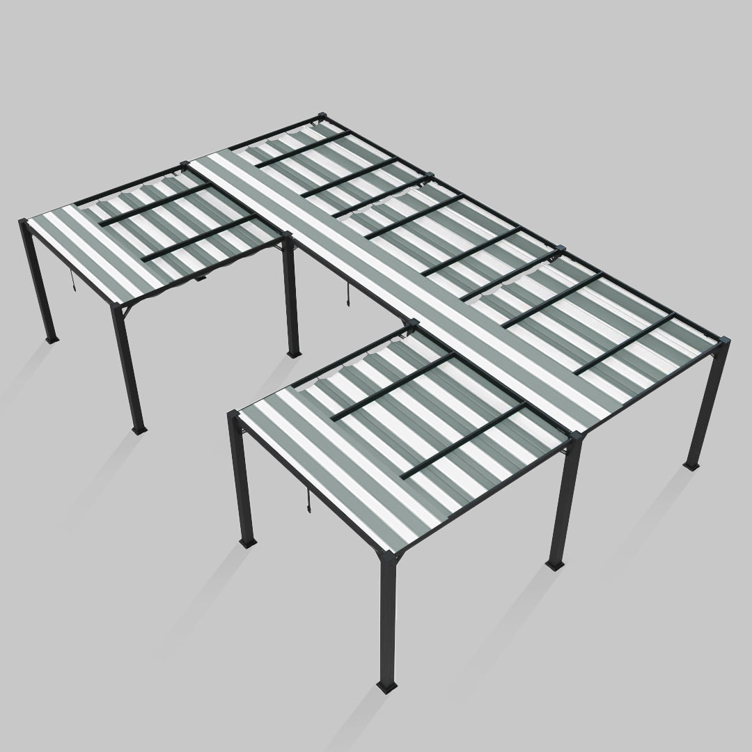 #configuration pergola_U shape #frame colour_Aluminum