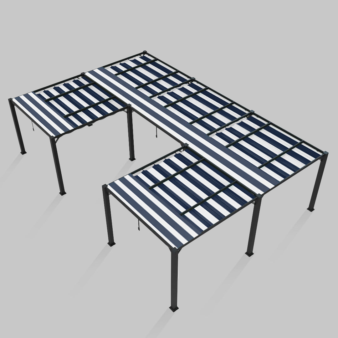 #configuration pergola_U shape #frame colour_Aluminum