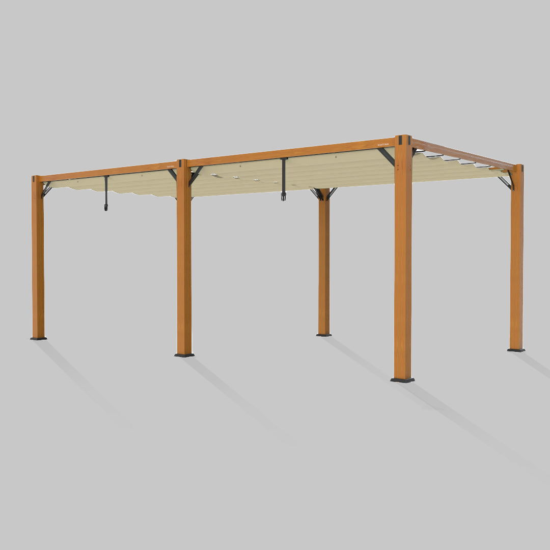#configuration pergola_double #frame colour_Wood