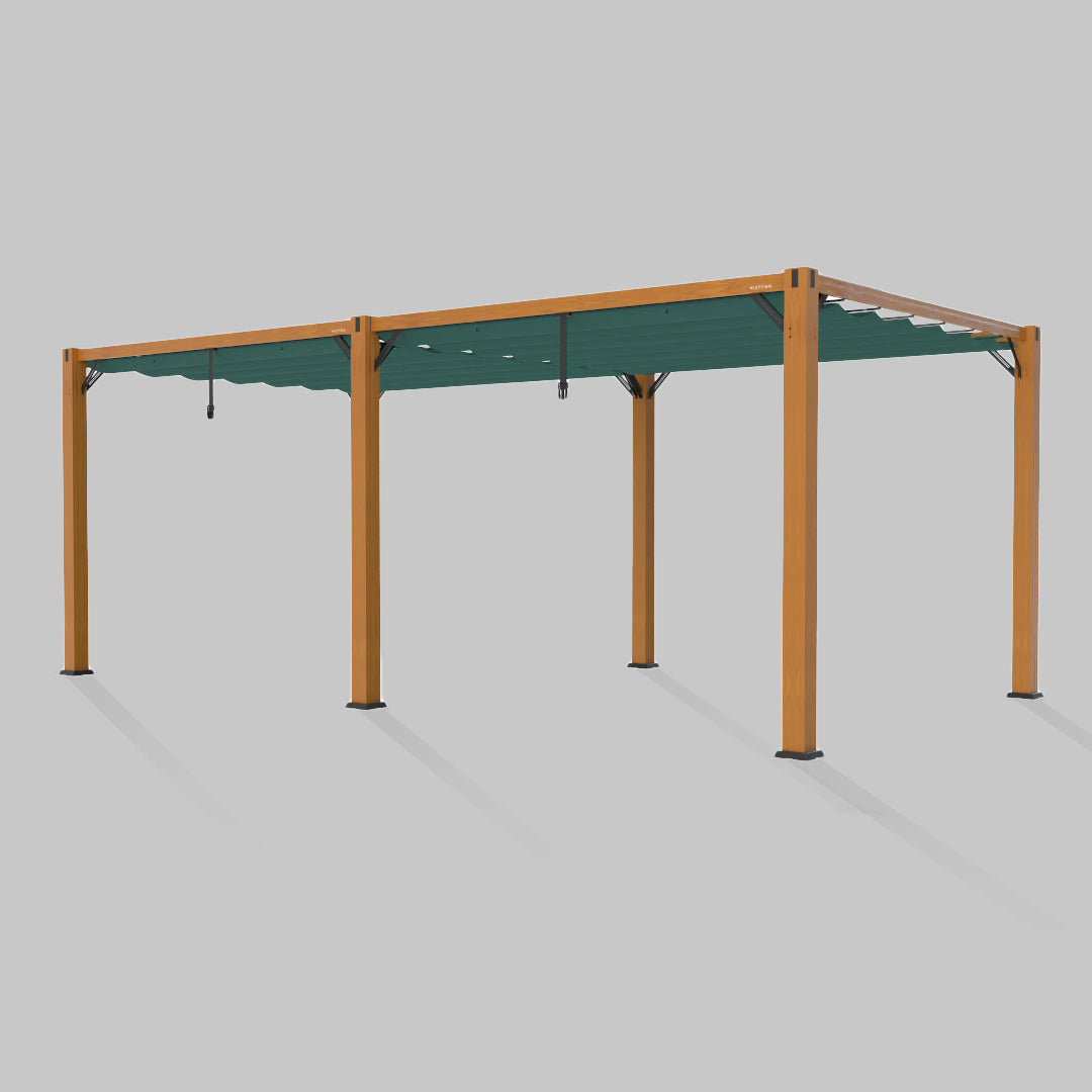 #configuration pergola_double #frame colour_Wood