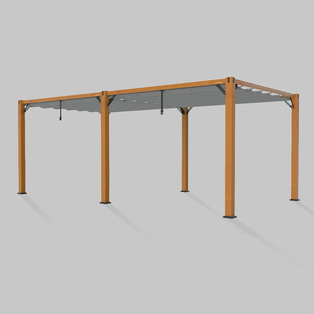 #configuration pergola_double #frame colour_Wood