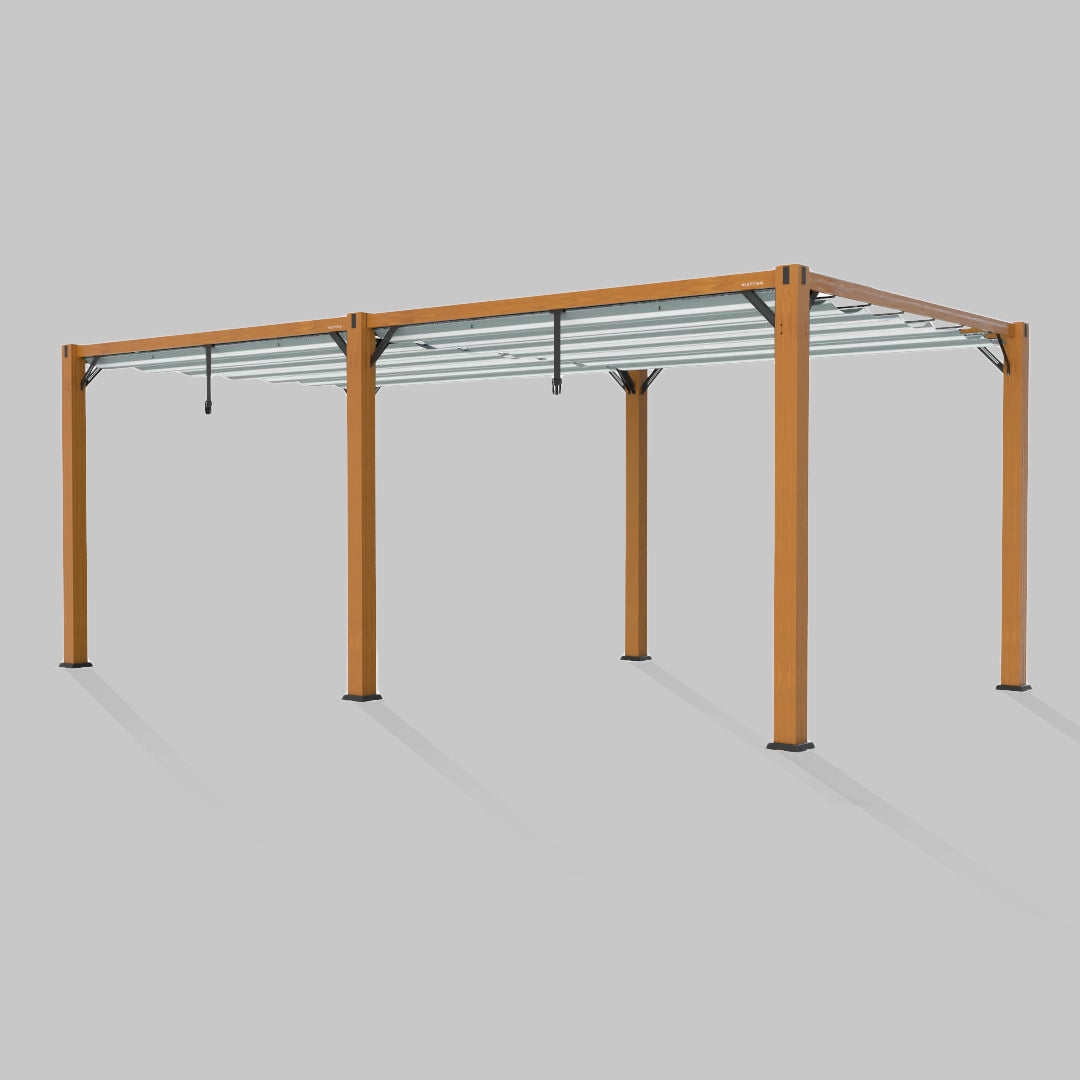#configuration pergola_double #frame colour_Wood