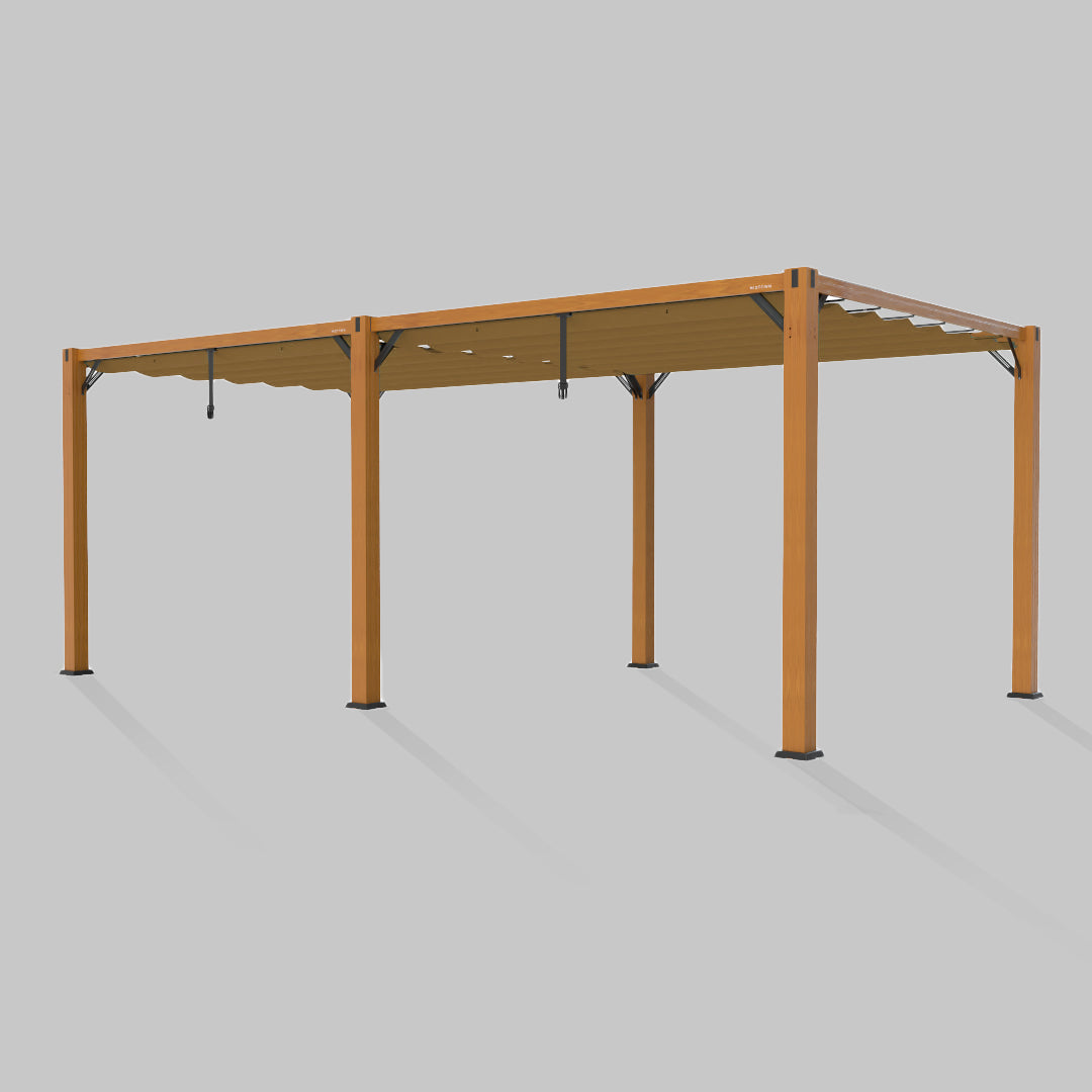 #configuration pergola_double #frame colour_Wood