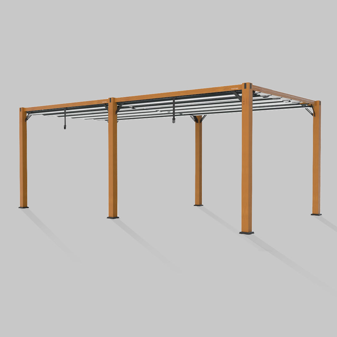 #configuration pergola_double #frame colour_Wood