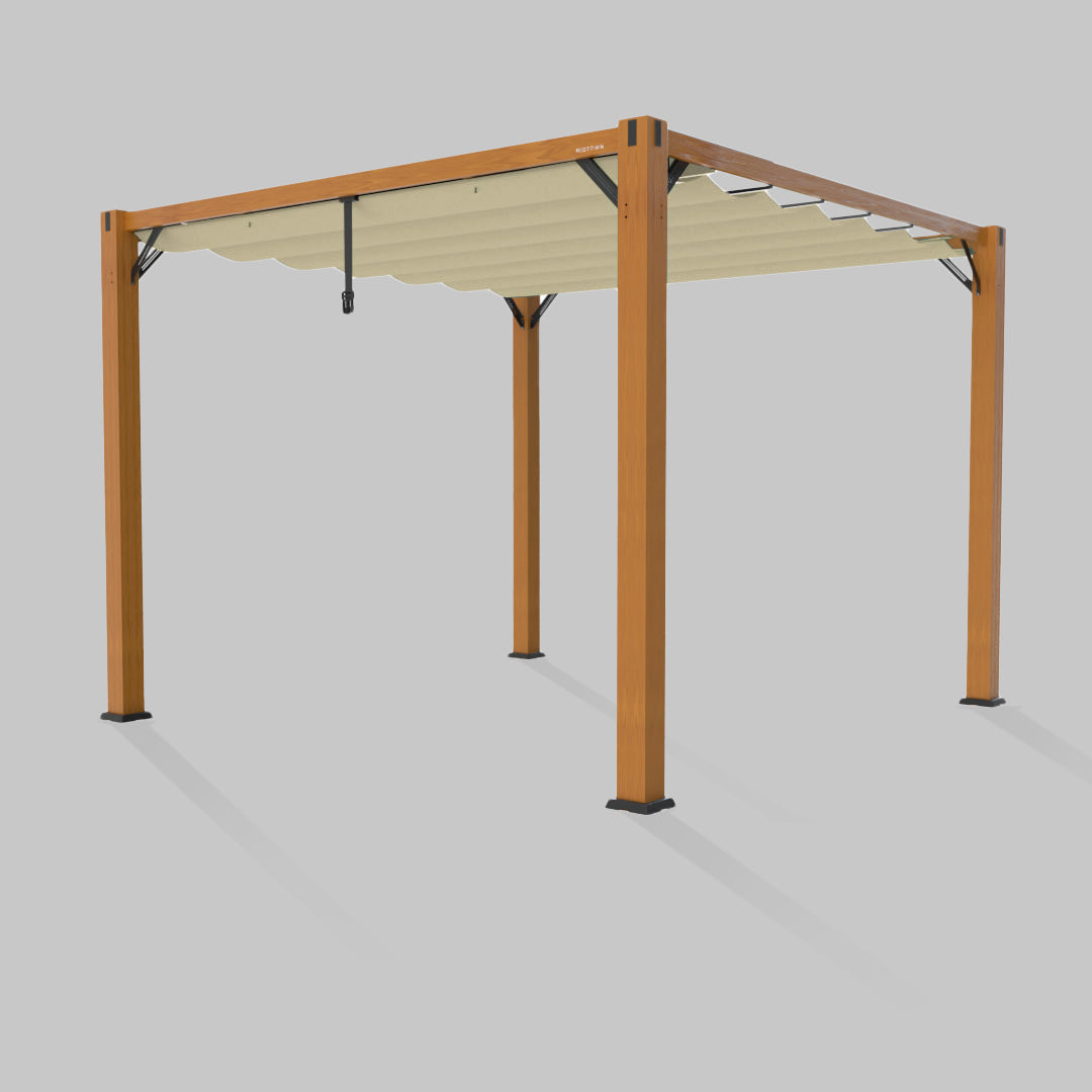 #configuration pergola_single #frame colour_Wood