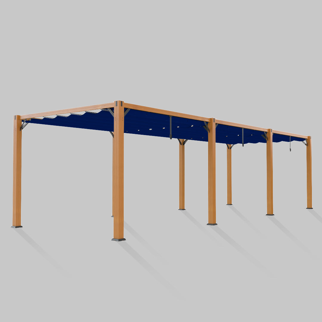 #configuration pergola_triple #frame colour_Wood