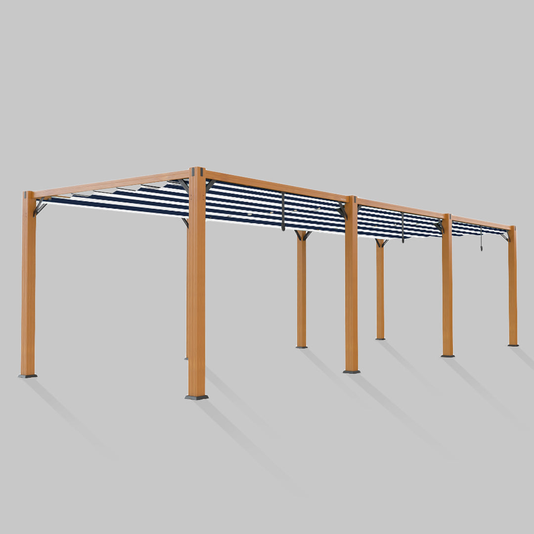 #configuration pergola_triple #frame colour_Wood