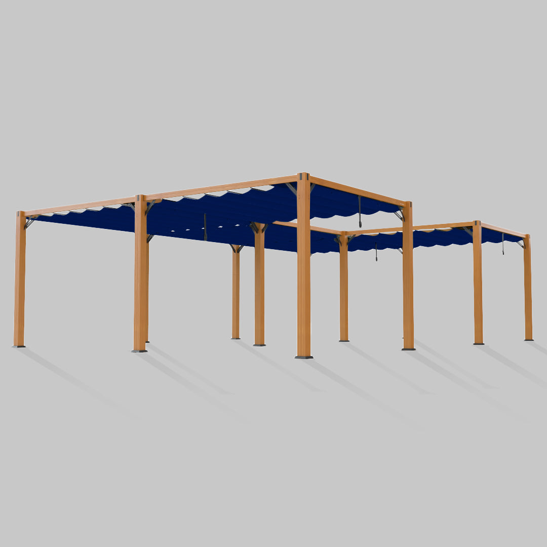 #configuration pergola_U shape #frame colour_Wood
